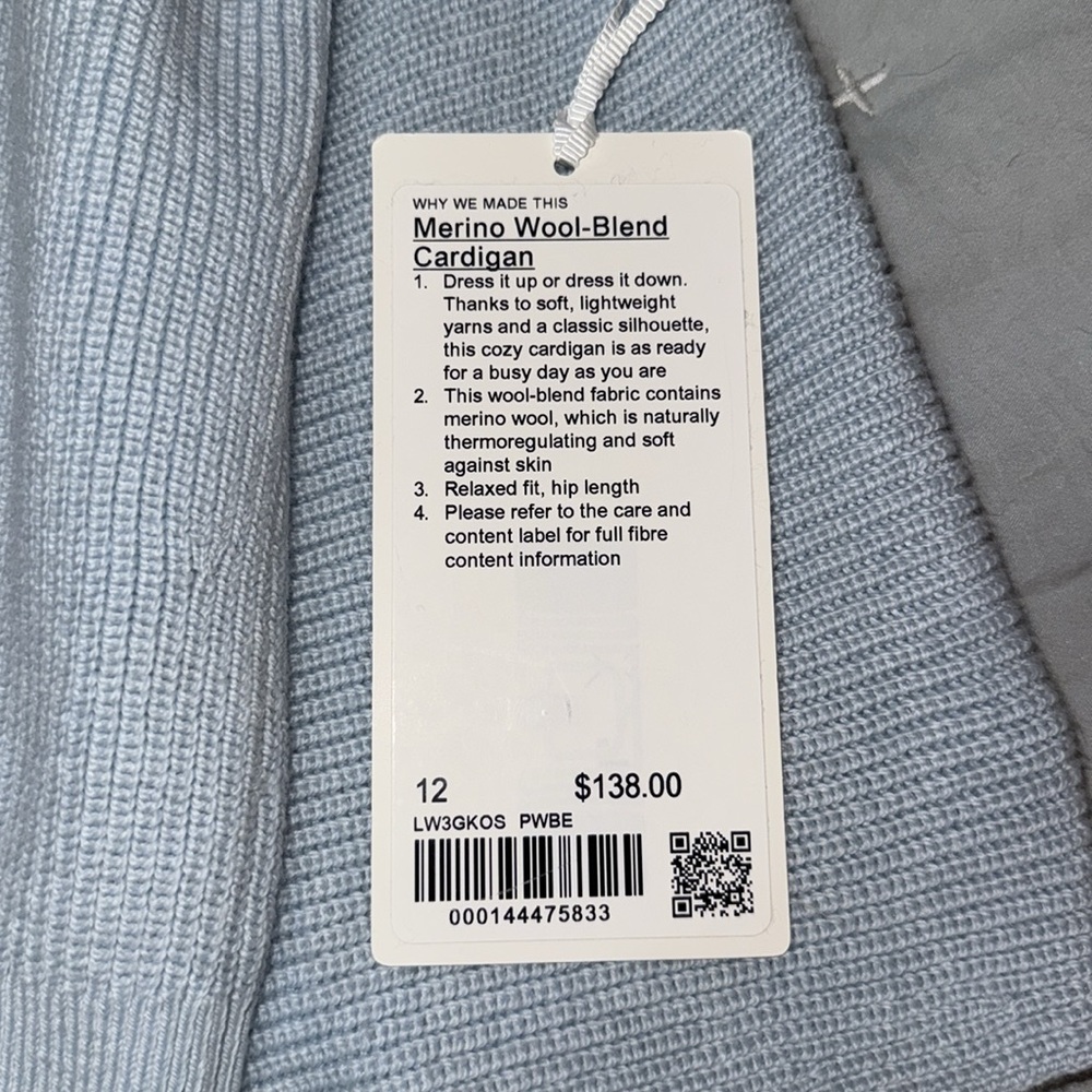 lululemon athletica Light Blue Cardigan - Picture 2 of 8